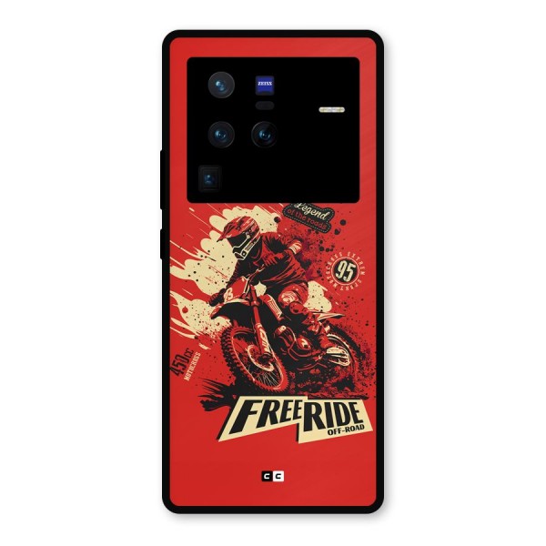 Free Ride Metal Back Case for Vivo X80 Pro