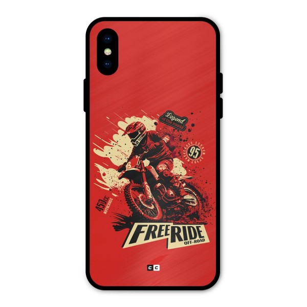 Free Ride Metal Back Case for iPhone XS