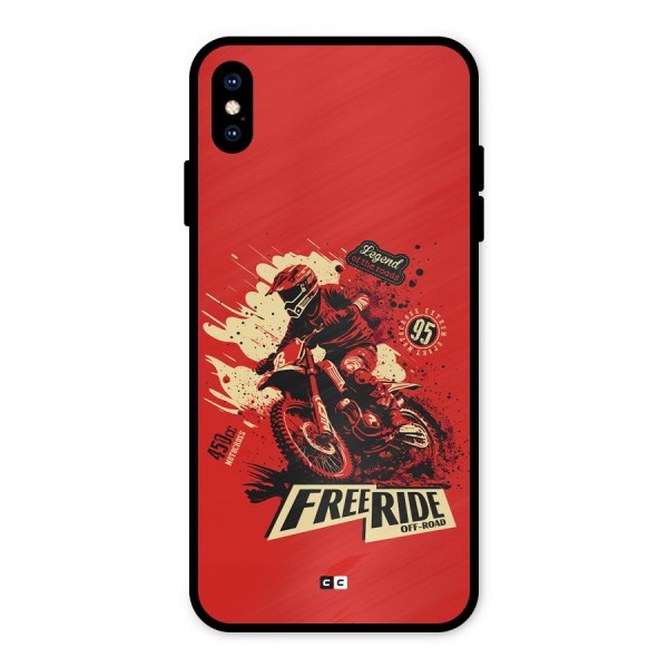 Free Ride Metal Back Case for iPhone XS Max