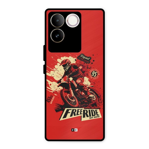Free Ride Metal Back Case for iQOO Z7 Pro