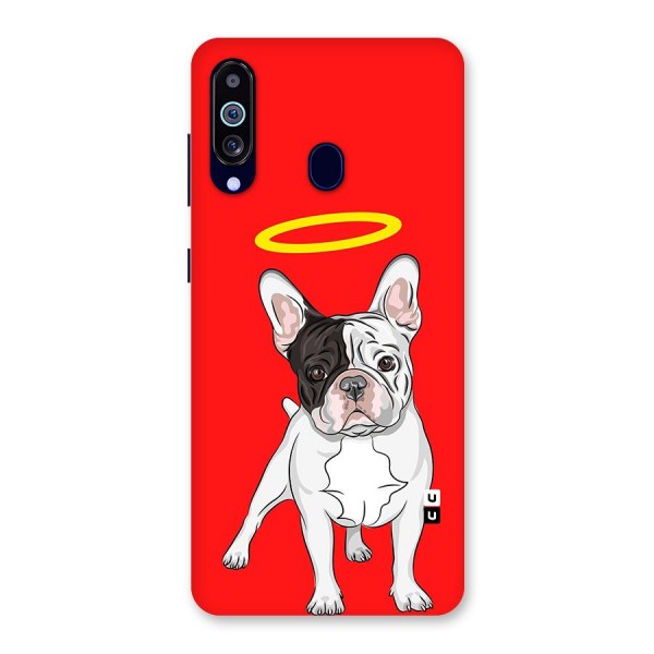 French Cute Angel Doggo Back Case for Galaxy A60