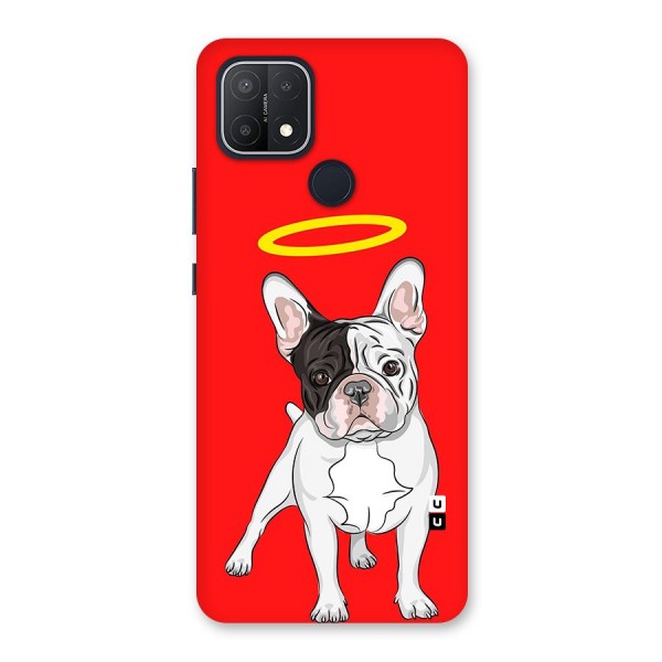 French Cute Angel Doggo Back Case for Oppo A15