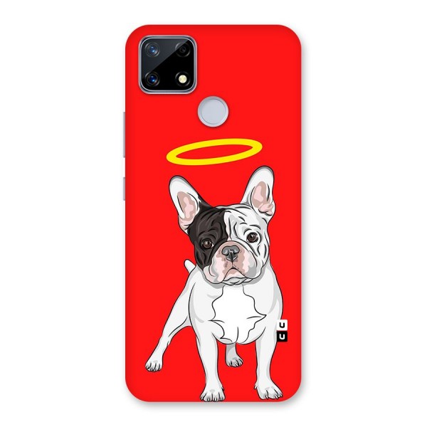 French Cute Angel Doggo Glass Back Case for Realme Narzo 20