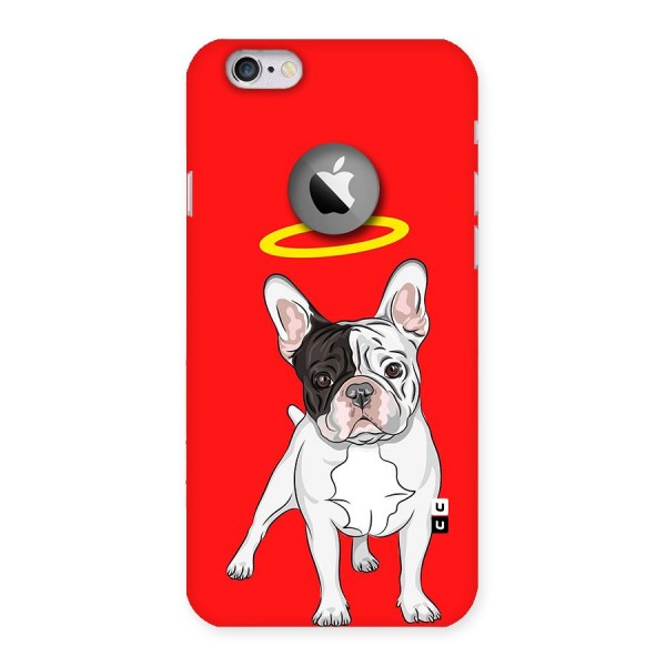 French Cute Angel Doggo Back Case for iPhone 6 Logo Cut