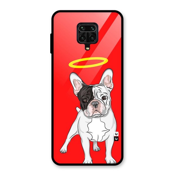 French Cute Angel Doggo Glass Back Case for Redmi Note 10 Lite