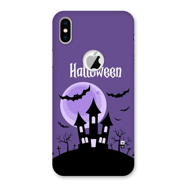 Fun Halloween Back Case for iPhone X Logo Cut