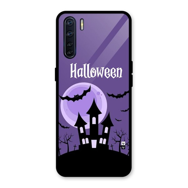 Fun Halloween Glass Back Case for Oppo F15