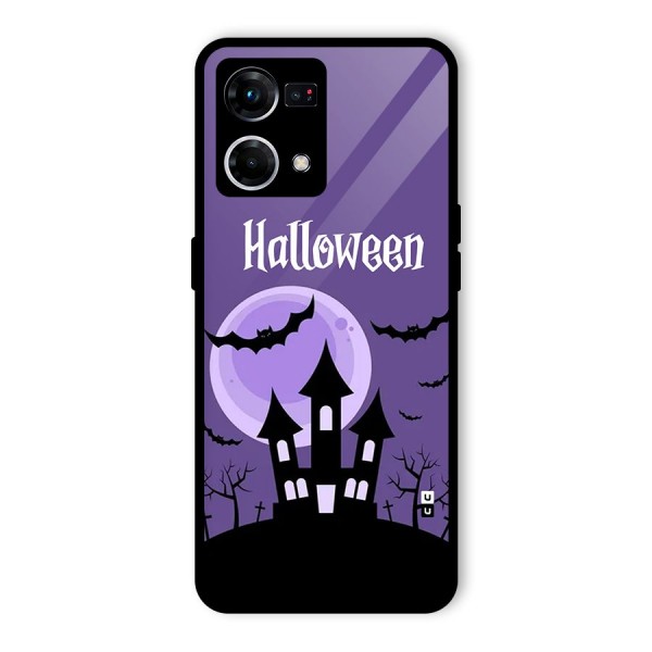 Fun Halloween Glass Back Case for Oppo F21s Pro 4G