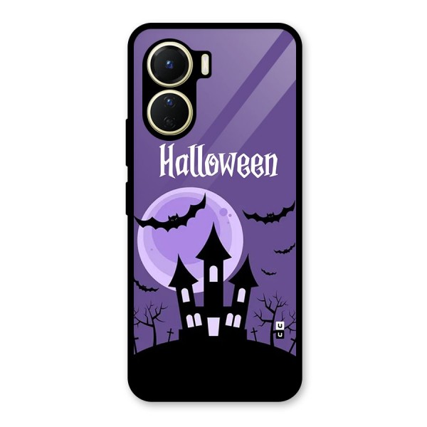 Fun Halloween Glass Back Case for Vivo Y16