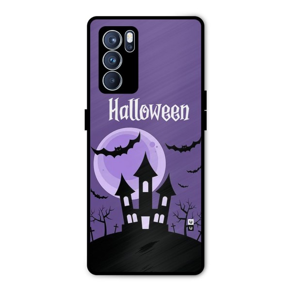 Fun Halloween Metal Back Case for Oppo Reno6 Pro 5G