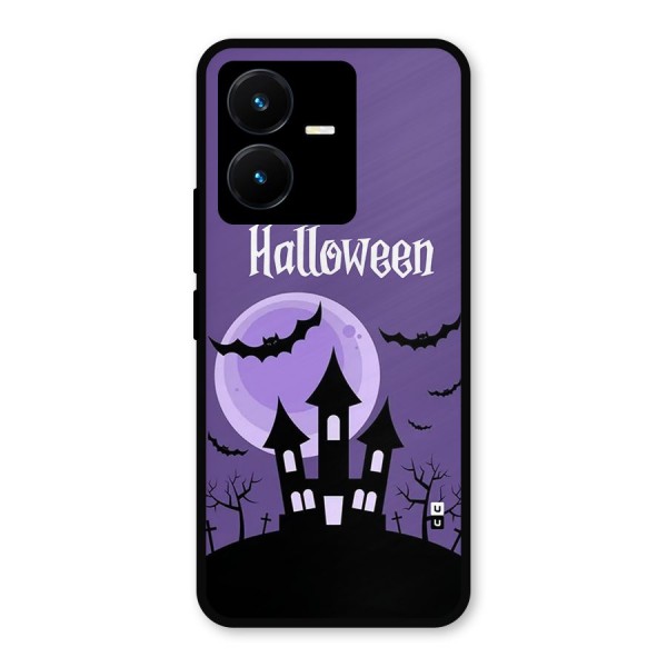 Fun Halloween Metal Back Case for Vivo Y22