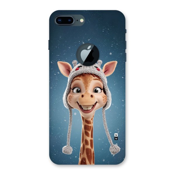 Funny Giraffe Back Case for iPhone 7 Plus Logo Cut