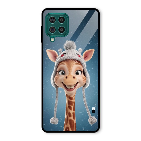 Funny Giraffe Glass Back Case for Galaxy F62