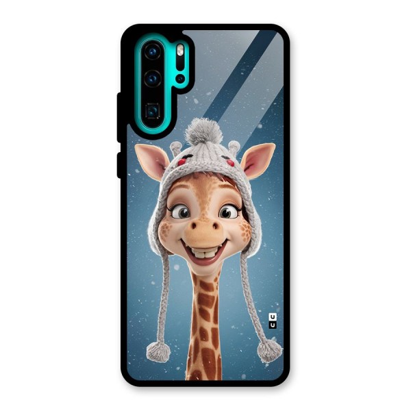 Funny Giraffe Glass Back Case for Huawei P30 Pro