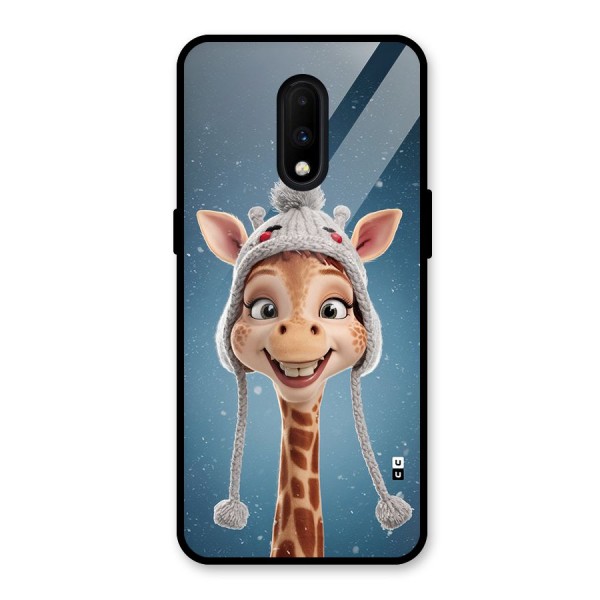 Funny Giraffe Glass Back Case for OnePlus 7