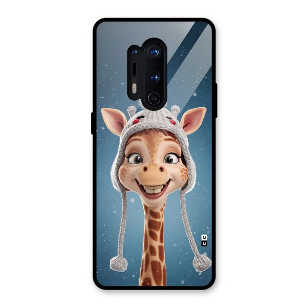 Funny Giraffe Glass Back Case for OnePlus 8 Pro