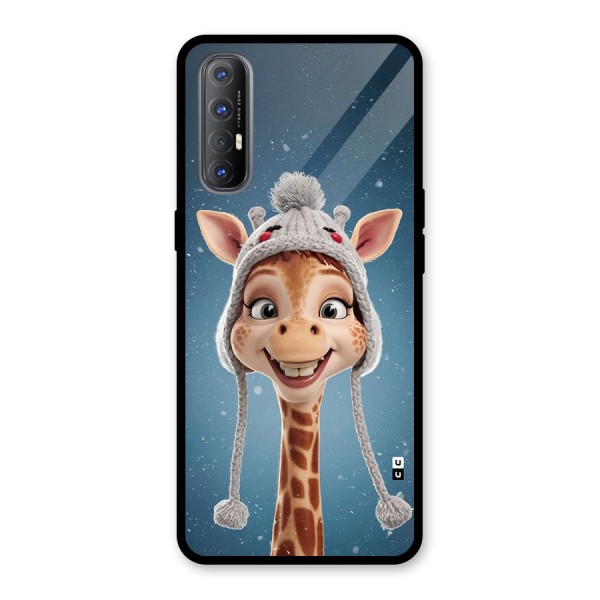 Funny Giraffe Glass Back Case for Oppo Reno3 Pro
