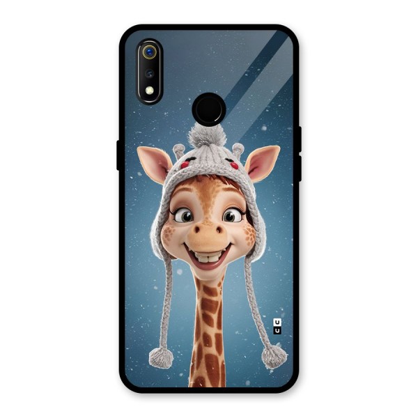 Funny Giraffe Glass Back Case for Realme 3