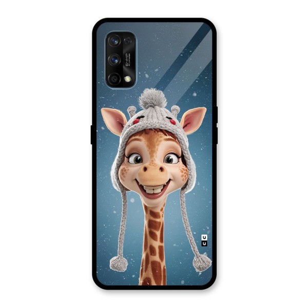 Funny Giraffe Glass Back Case for Realme 7 Pro