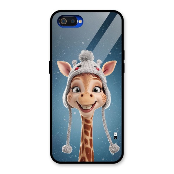 Funny Giraffe Glass Back Case for Realme C2