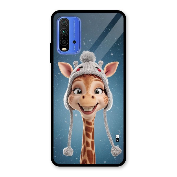 Funny Giraffe Glass Back Case for Redmi 9 Power