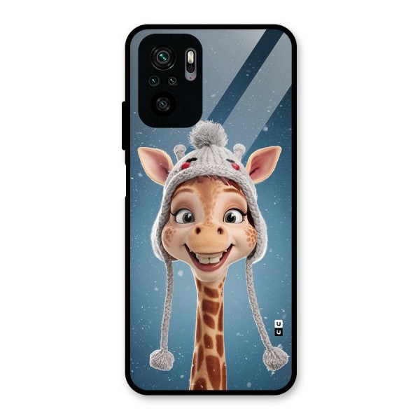 Funny Giraffe Glass Back Case for Redmi Note 10