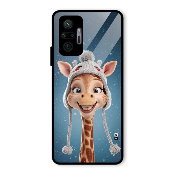 Funny Giraffe Glass Back Case for Redmi Note 10 Pro Max