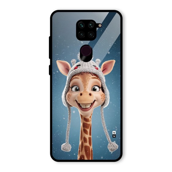 Funny Giraffe Glass Back Case for Redmi Note 9