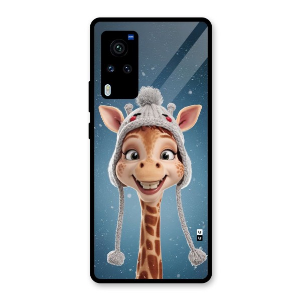 Funny Giraffe Glass Back Case for Vivo X60 Pro