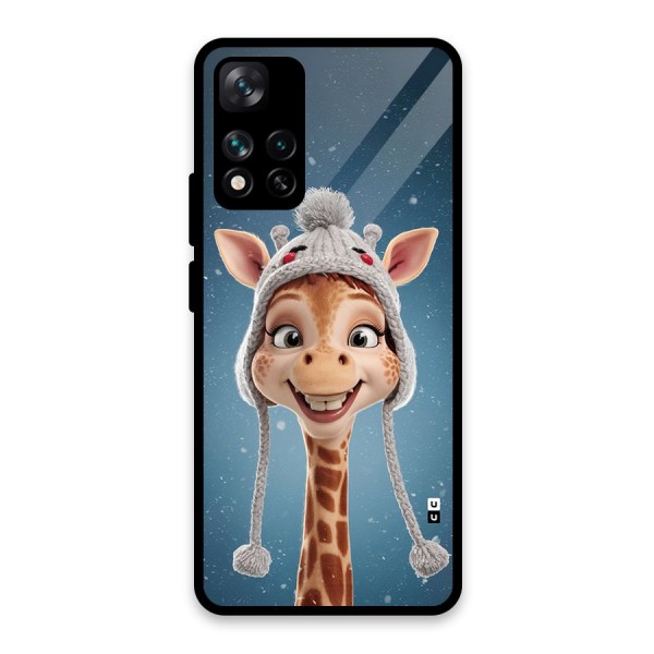 Funny Giraffe Glass Back Case for Xiaomi 11i 5G