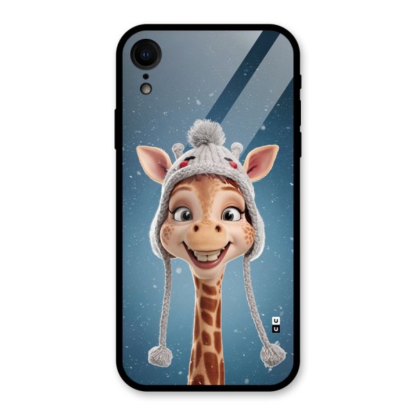 Funny Giraffe Glass Back Case for iPhone XR