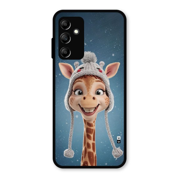 Funny Giraffe Metal Back Case for Galaxy A14 5G