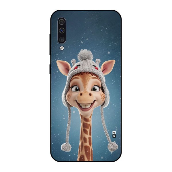 Funny Giraffe Metal Back Case for Galaxy A30s