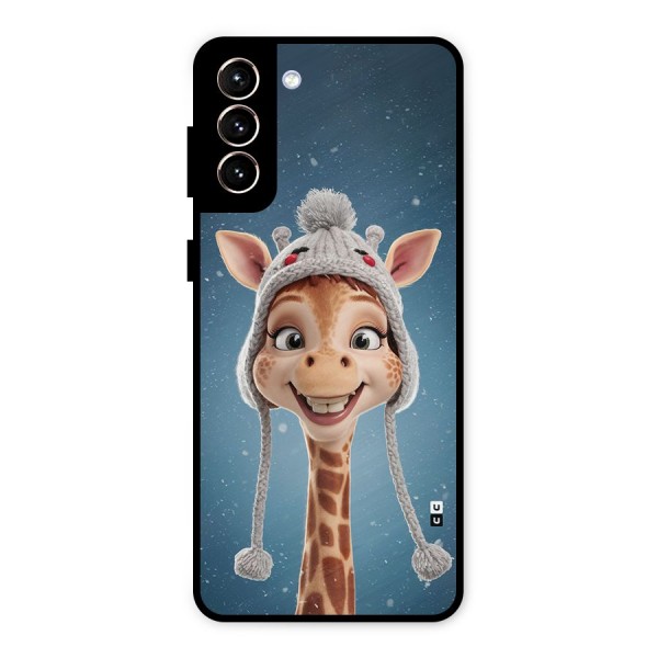 Funny Giraffe Metal Back Case for Galaxy S21 Plus