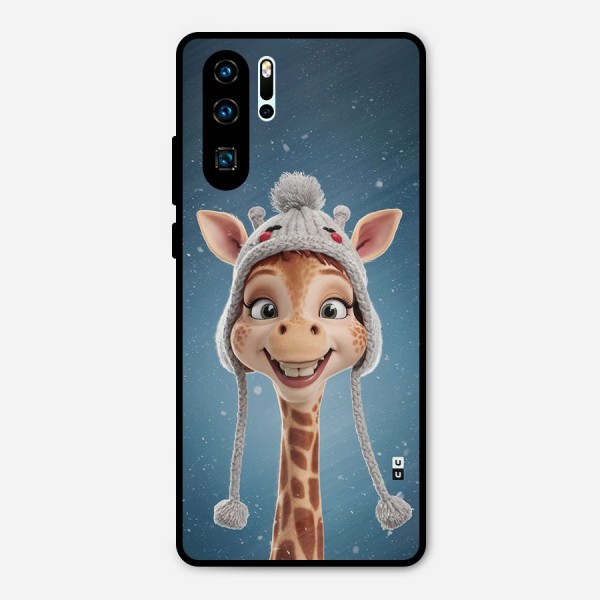 Funny Giraffe Metal Back Case for Huawei P30 Pro