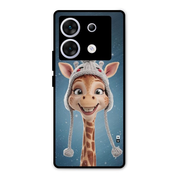 Funny Giraffe Metal Back Case for Infinix Zero 30 5G