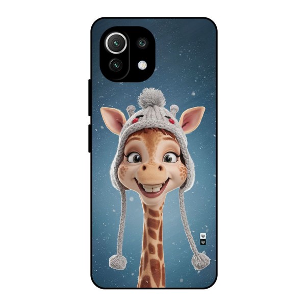 Funny Giraffe Metal Back Case for Mi 11 Lite