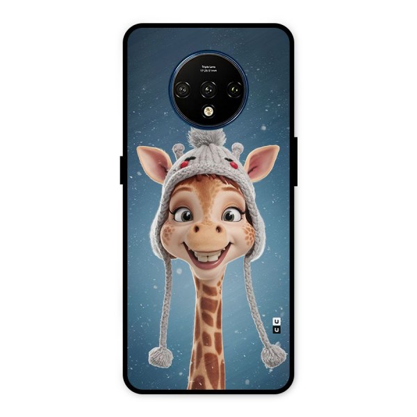 Funny Giraffe Metal Back Case for OnePlus 7T
