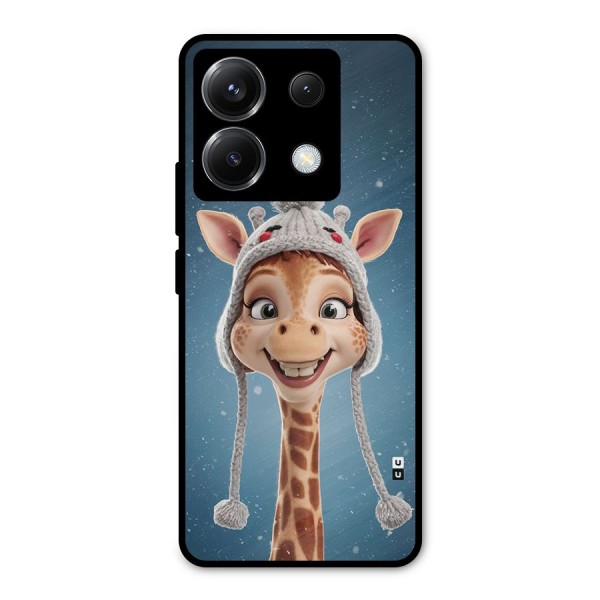 Funny Giraffe Metal Back Case for Poco X6