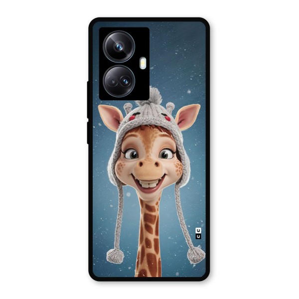 Funny Giraffe Metal Back Case for Realme 10 Pro Plus