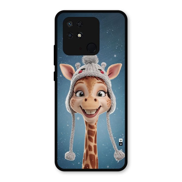 Funny Giraffe Metal Back Case for Redmi 10 Power