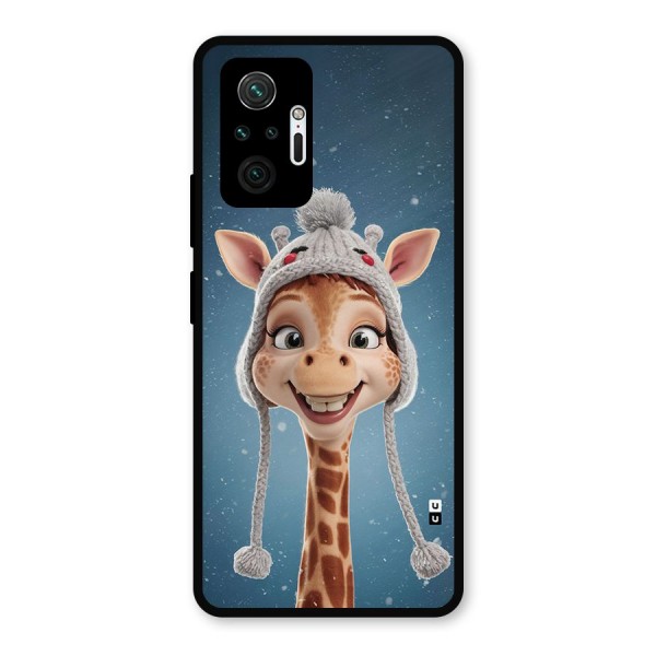 Funny Giraffe Metal Back Case for Redmi Note 10 Pro Max