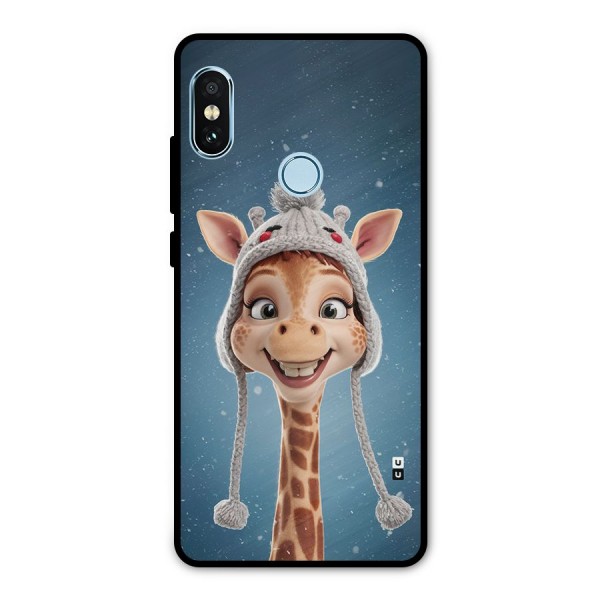 Funny Giraffe Metal Back Case for Redmi Note 5 Pro