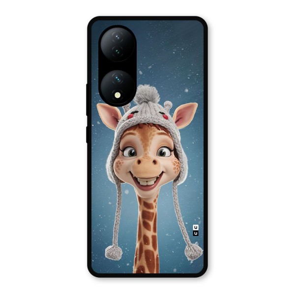 Funny Giraffe Metal Back Case for Vivo T2