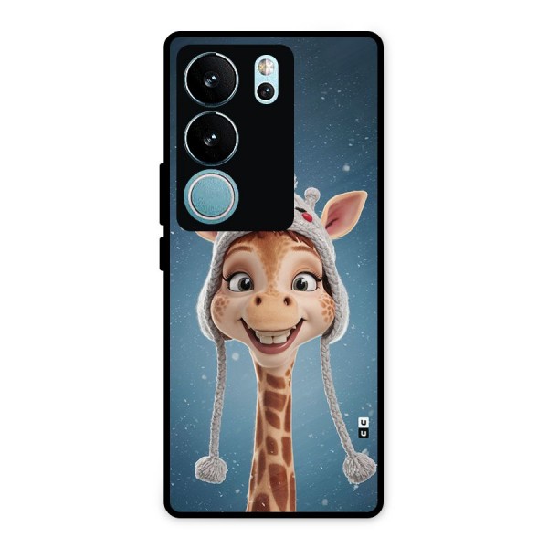 Funny Giraffe Metal Back Case for Vivo V29