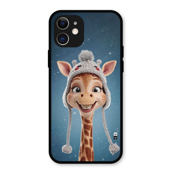 Funny Giraffe Metal Back Case for iPhone 12