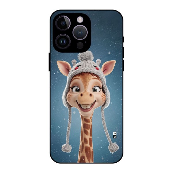 Funny Giraffe Metal Back Case for iPhone 14 Pro Max
