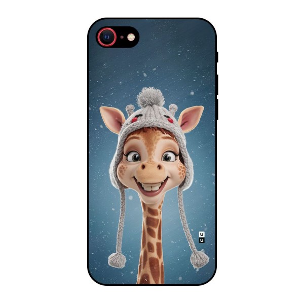 Funny Giraffe Metal Back Case for iPhone SE 2022