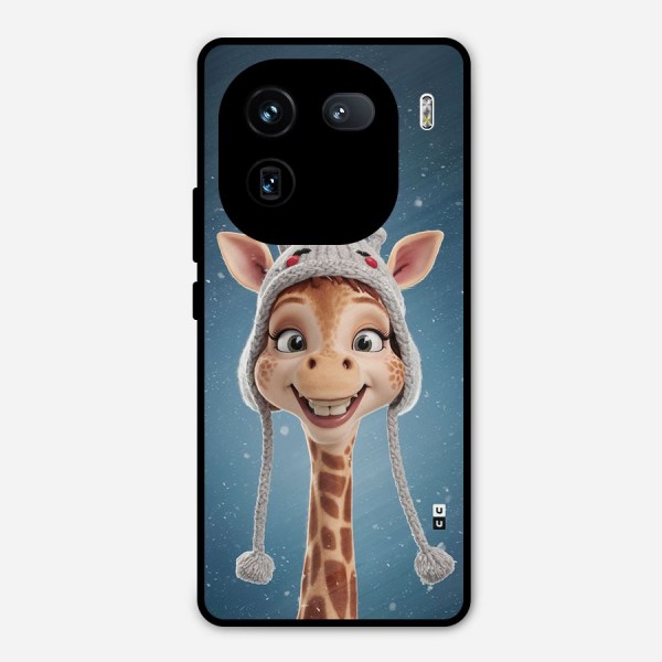 Funny Giraffe Metal Back Case for iQOO 12
