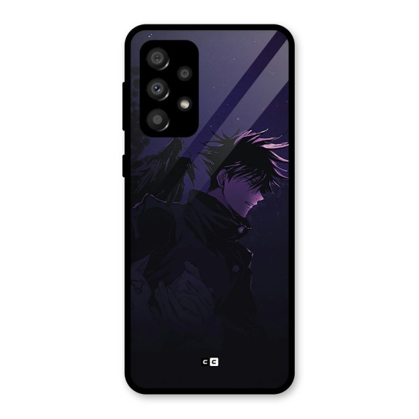Fushiguro Demon Crows Glass Back Case for Galaxy A32